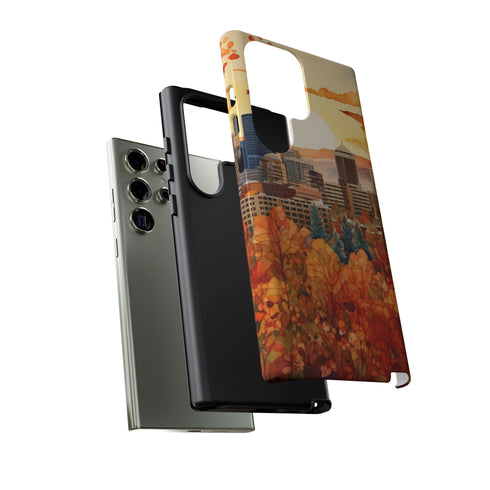 An Urban Autumn Overlook - Impact Resistant Phone Case